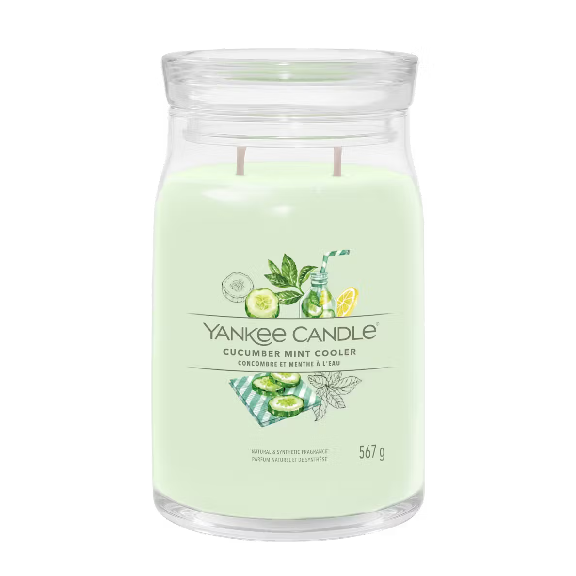 Yankee Candle - Cucumber Mint Cooler - Signature Large Jar - Refreshing Scent