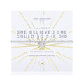 Joma Jewellery - A Little She Believed She Could So She Did Bracelet - Motivational Gift