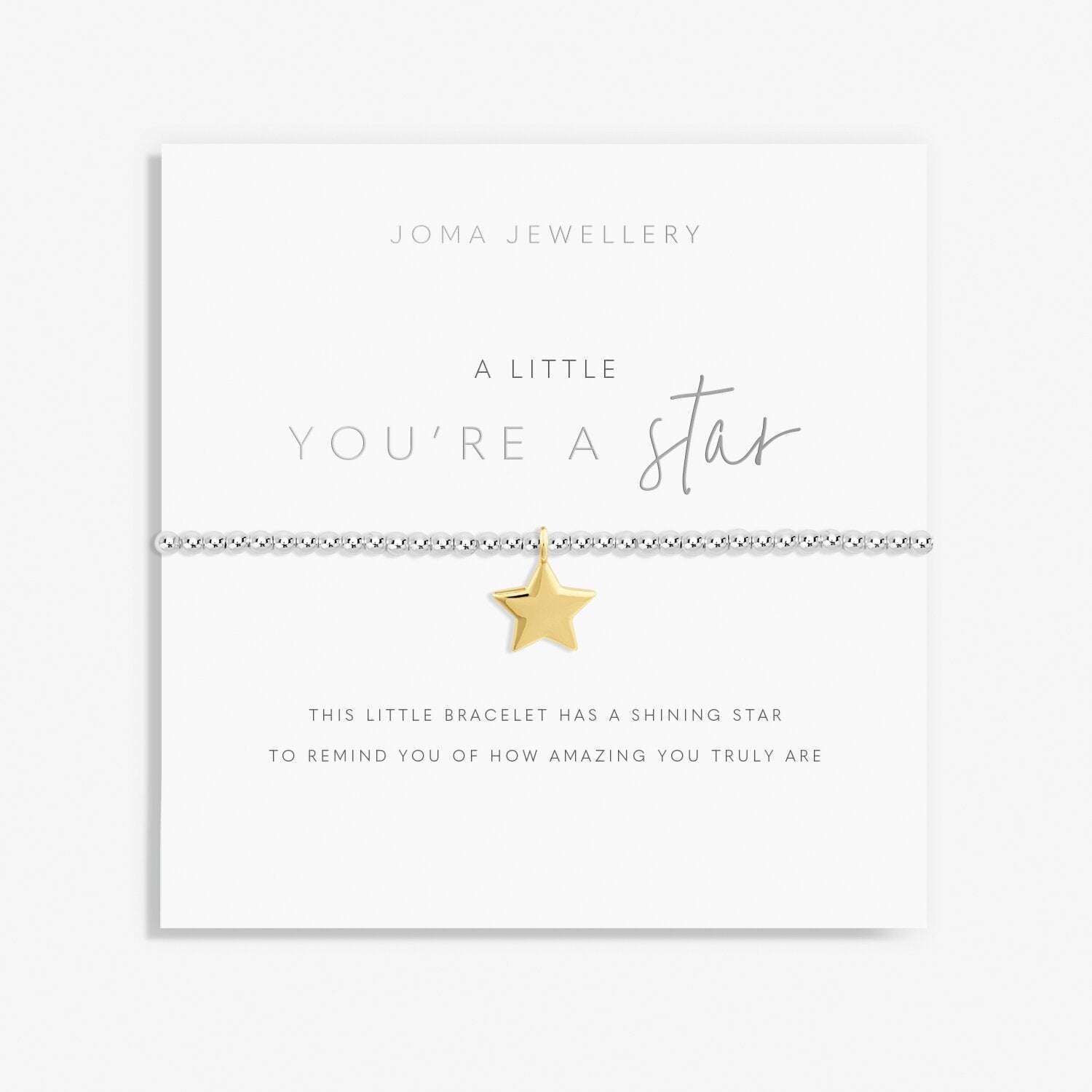 Joma Jewellery - A Little You're A Star Bracelet - Silver Plated Star Charm