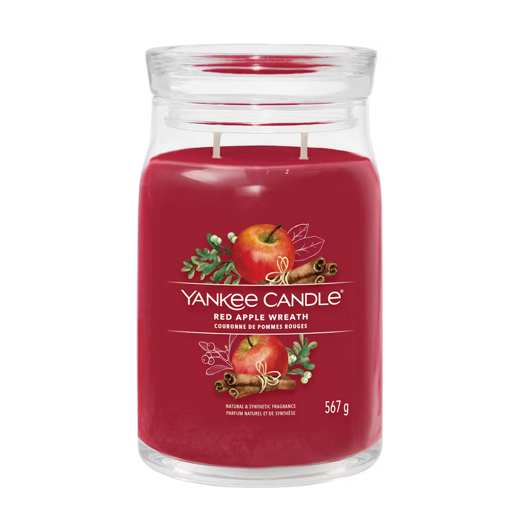 Red Apple Wreath - Large Yankee Candle Signature Jar