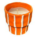 Orange Citronella Candle Pot
