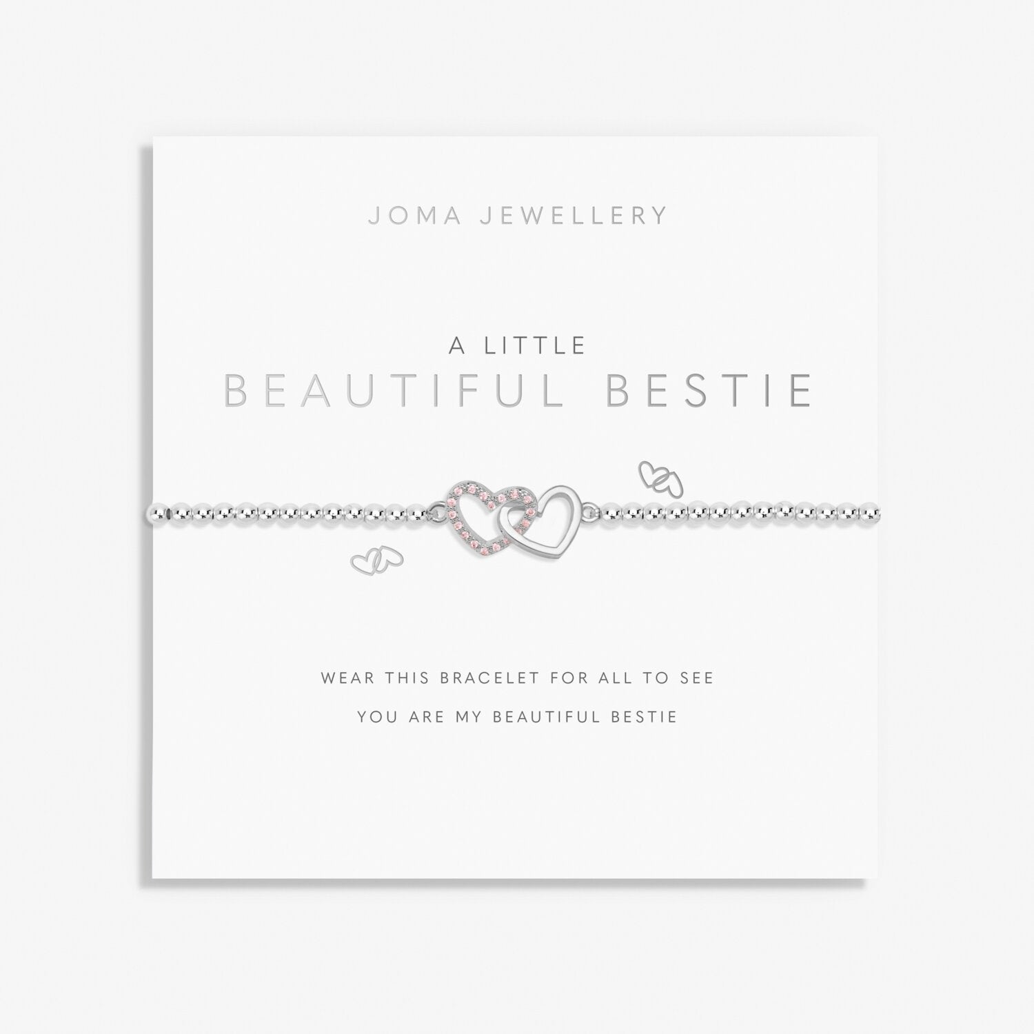 Joma Jewellery A Little Beautiful Bestie Bracelet - Silver Plated Gift
