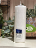 White Pillar Candle 80mm x 250mm