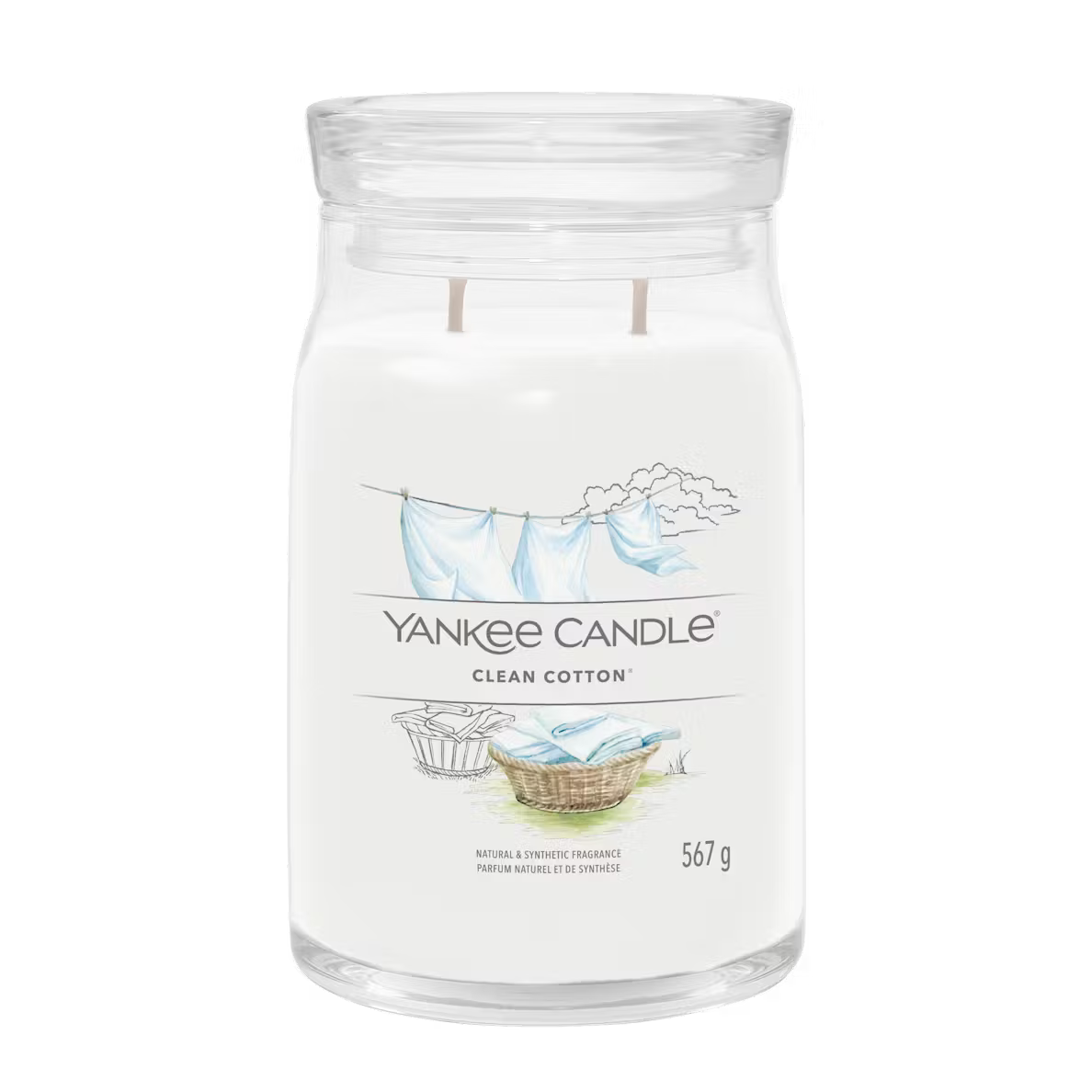 Clean Cotton - Yankee Candle Large Signature Jar