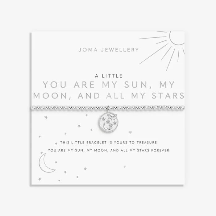 You Are My Sun Moon Stars Bracelet | Silver Plated Gift | Joma Jewellery