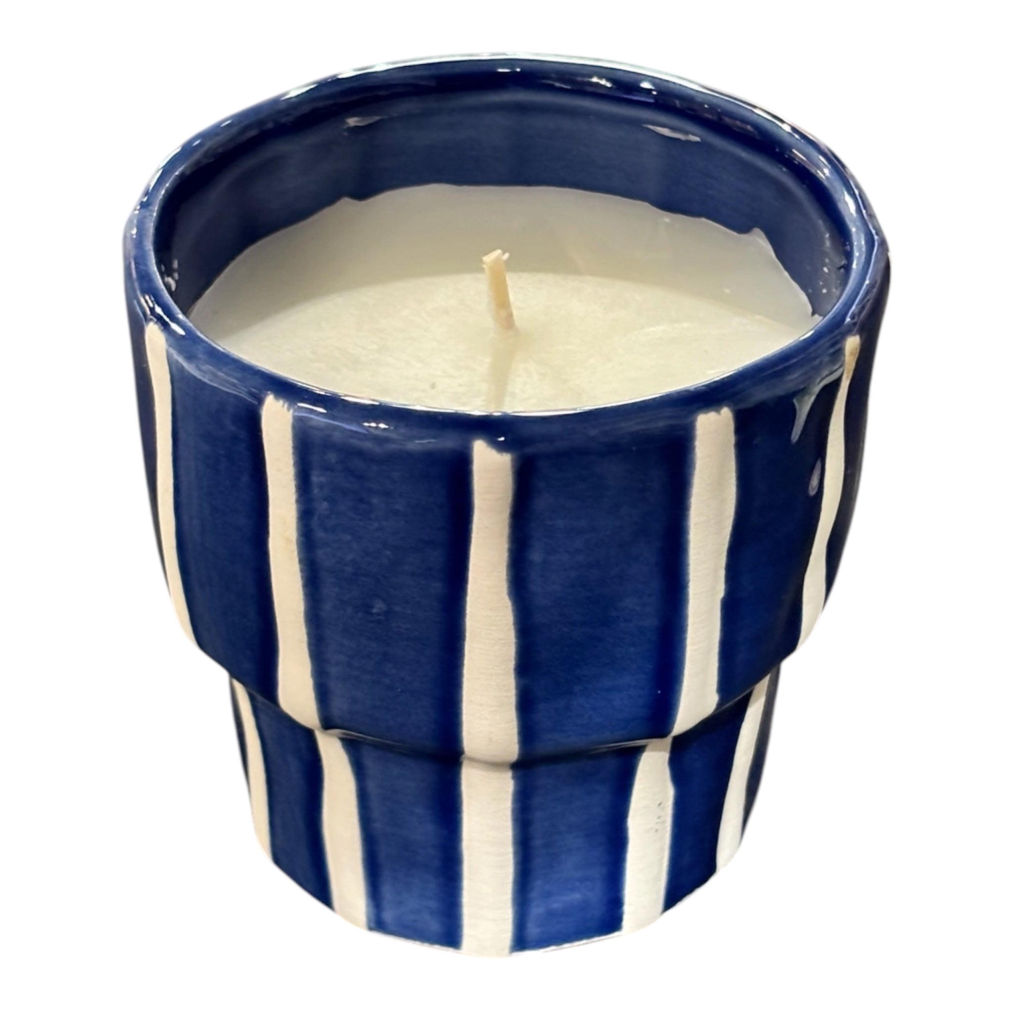 Dark Blue Citronella Candle Pot