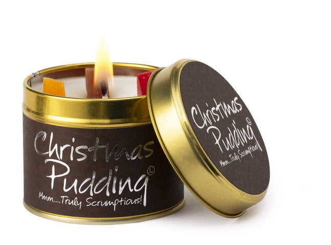Lily Flame - Christmas Pudding Candle in a Tin