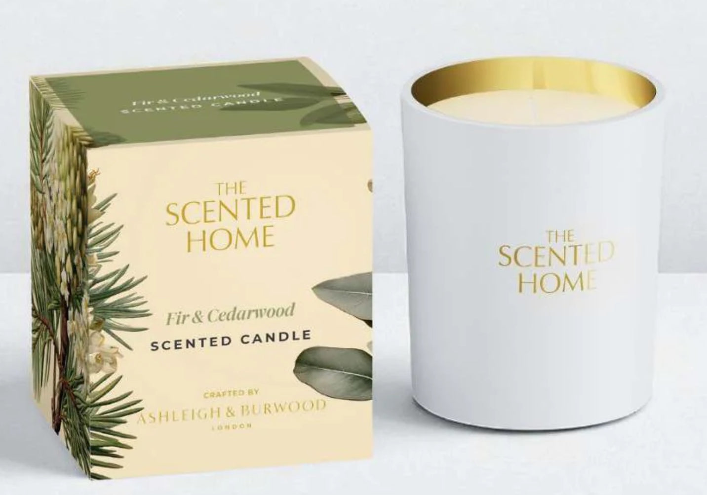 Ashleigh & Burwood Fir & Cedarwood Scented Candle (Soy Wax &  Sustainable RSPO Palm Wax)