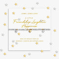 Sparkle Confetti A Little 'Friendship, Laughter, Happiness' Bracelet in Silver & Gold