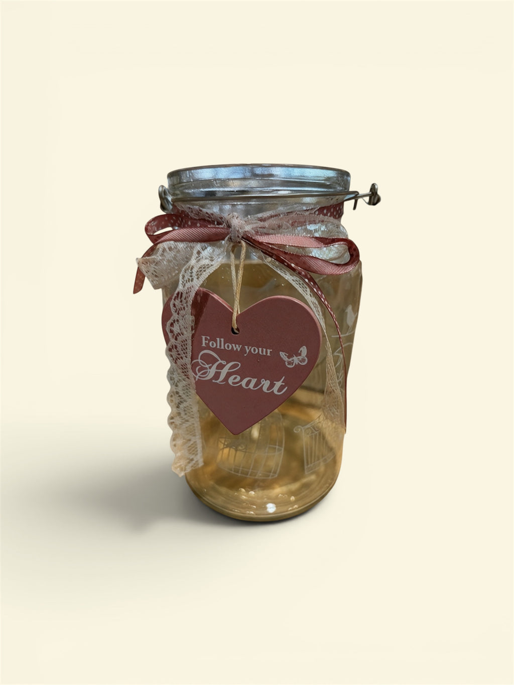 Follow Your Heart - Candle Holder