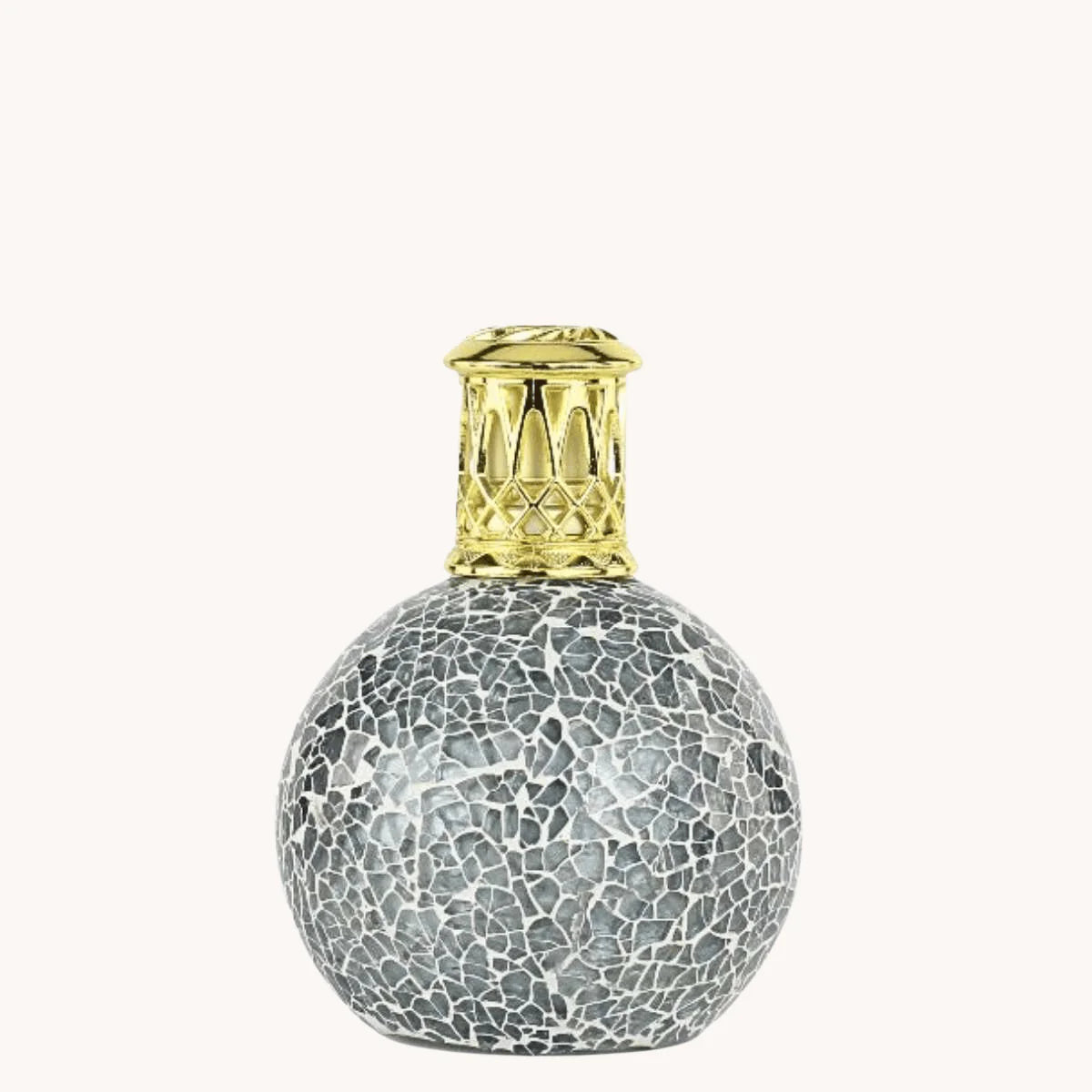 Morning Mist Fragrance Lamp – Grey Mosaic Glass