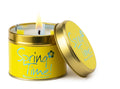 Lilly Flame Spring Time Candle in a tin