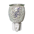 Aroma -  Silver Glass Mosaic (12cm) Wax Melter Plug In