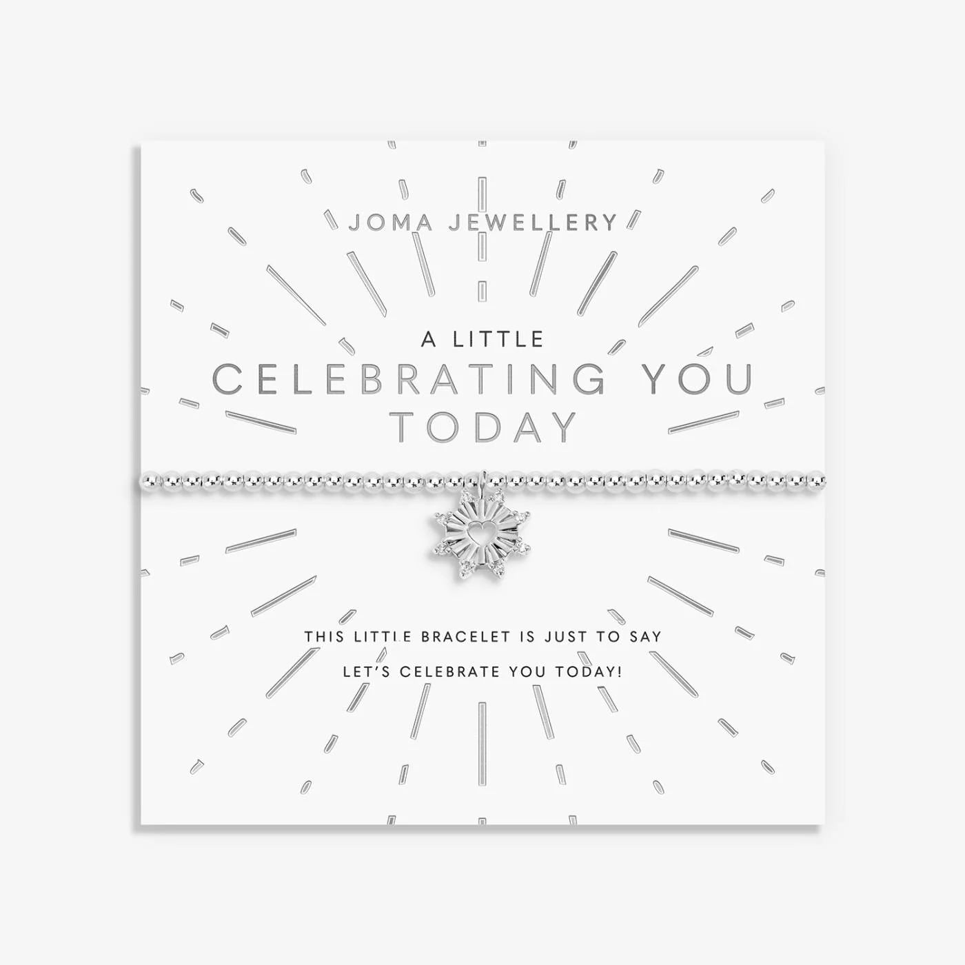A Little 'Celebrating You Today' Bracelet in Silver Plating