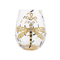 Dazzling Dragonfly Stemless Wine Glass
