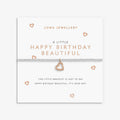 Joma A Little 'Happy Birthday Beautiful' Bracelet – Silver & Rose Gold