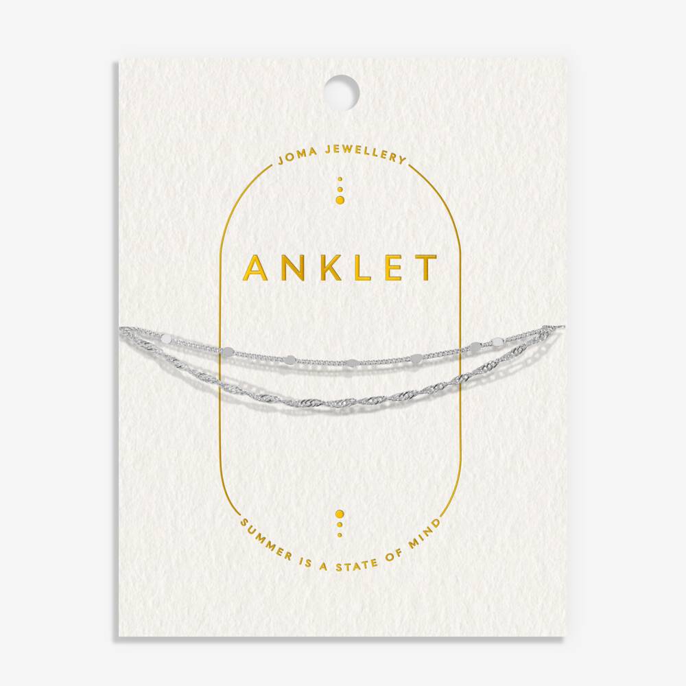 Joma Jewelley Layered Twist Anklet