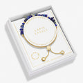 Lapis Lazuli Gold-Plated Bracelet – Manifestones by Joma | Adjustable Gemstone Jewellery