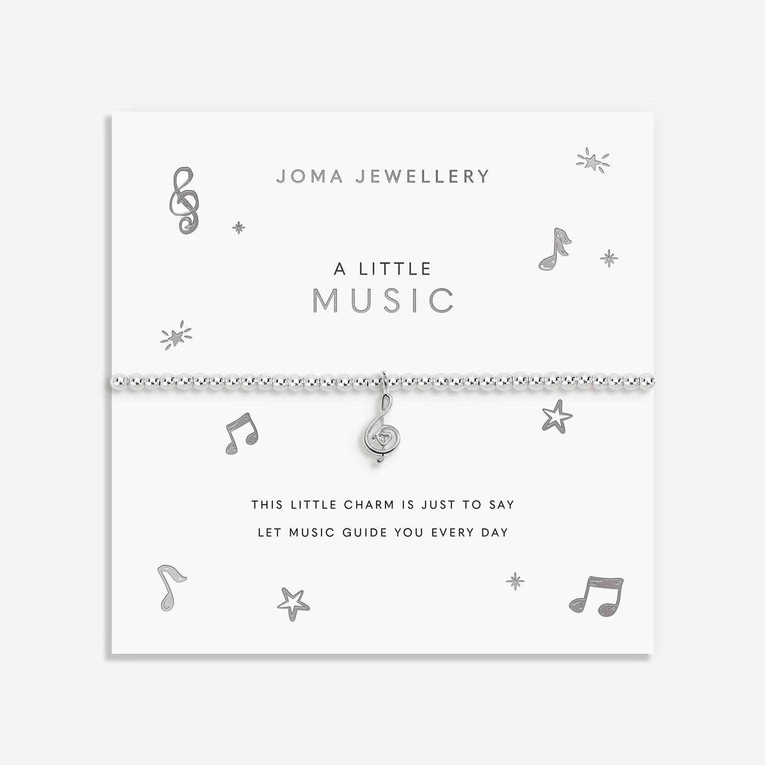 Joma A Little 'Music' Bracelet in Silver Plating