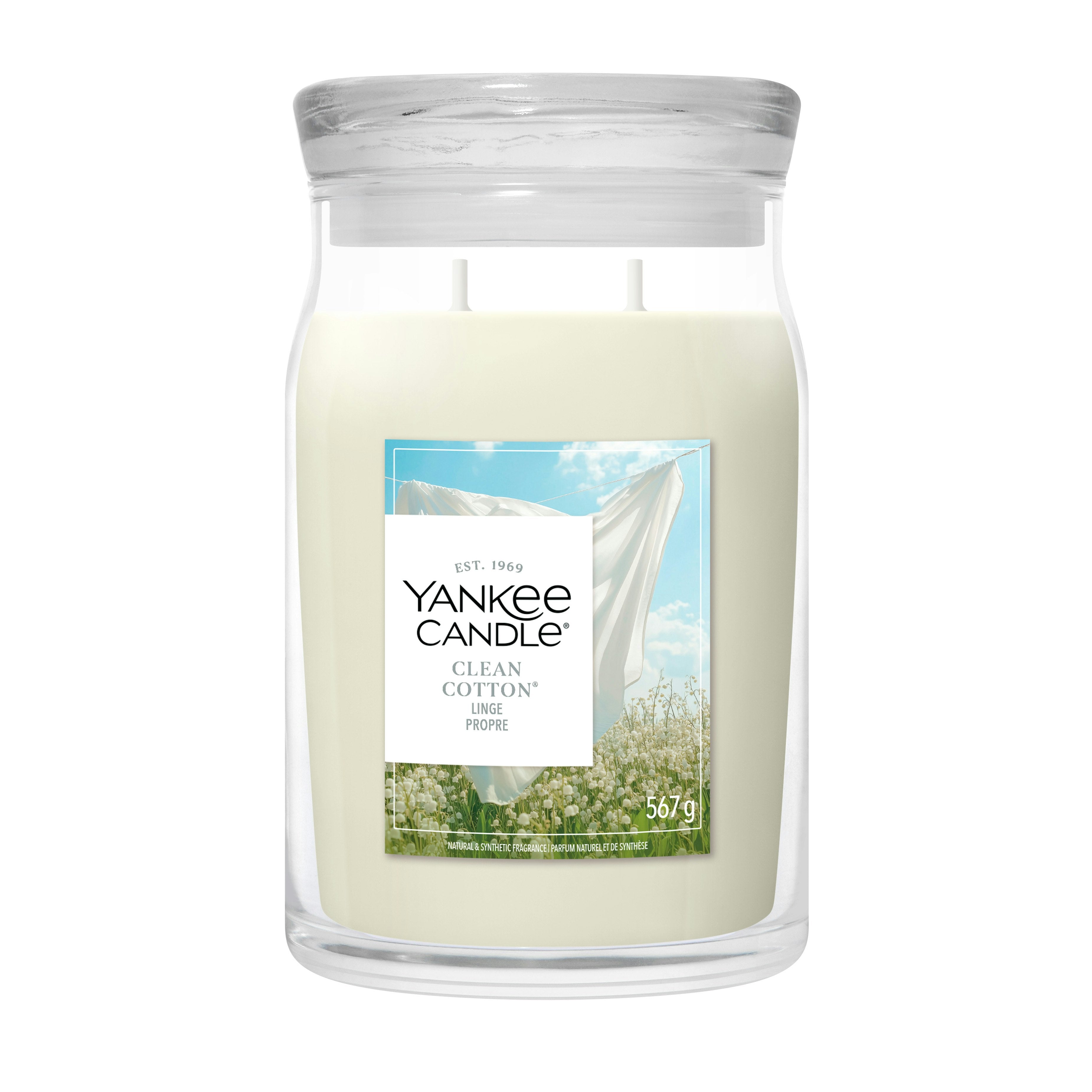 Clean Cotton - Yankee Candle Large Signature Jar