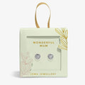 'Wonderful Mum' Stud Earrings