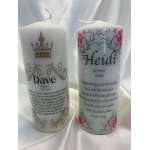Personalised Candles - Ready Made Candles - Family Sets