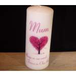 Personalised Candles - Ready Made Candles - Memorial