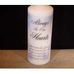 Personalised Candles - Ready Made Candles - Memorial